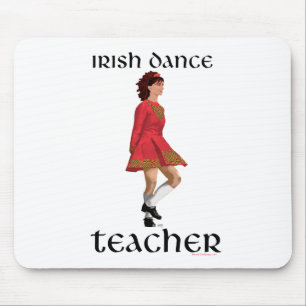 Irischer Stepptanz-Lehrer - Rot Mousepad