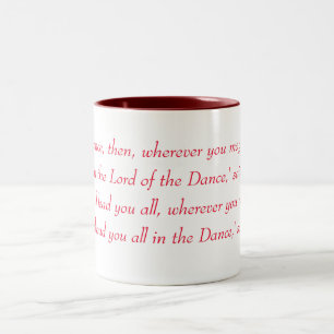 Irischer Stepptanz - Lord of the Dance-Chorus Zweifarbige Tasse