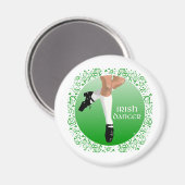 Irischer Stepptänzer Harter Schuh Magnet (Vorderseite/Rückseite)