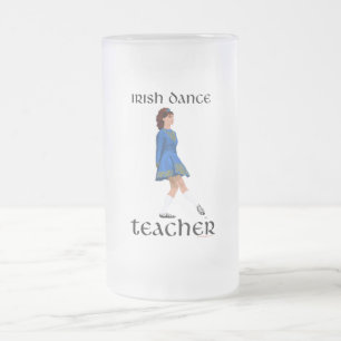 Irischer Stepptanzlehrer - Blue Soft Shoe Mattglas Bierglas