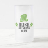 Irischer Sticksack Mattglas Bierglas (Mittel)