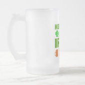 Irischer Sticksack Mattglas Bierglas (Links)