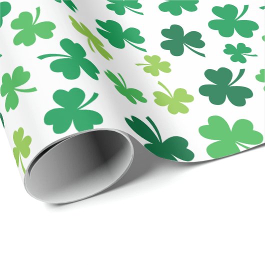 Irischer Tag St. Patricks des Geschenkpapier (Rolleneckpunkt)