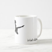 irischer Tanz. - Silhouette Soft Shoe Irish Dancer Kaffeetasse (VorderseiteRechts)