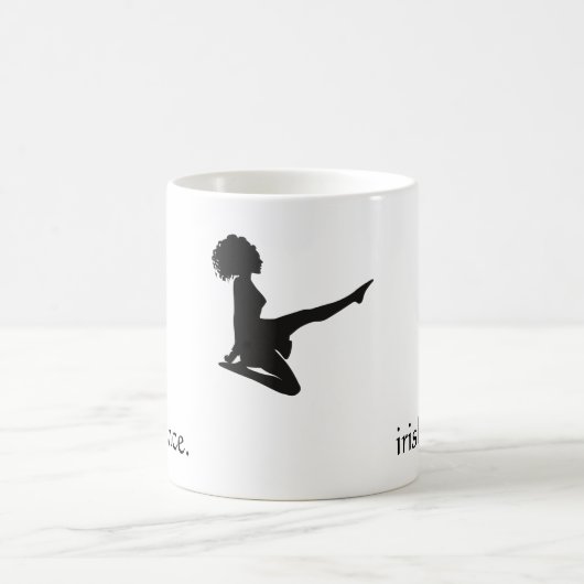 irischer Tanz. - Silhouette Soft Shoe Irish Dancer Kaffeetasse (Mittel)