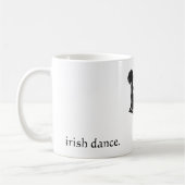irischer Tanz. - Silhouette Soft Shoe Irish Dancer Kaffeetasse (Links)
