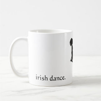 irischer Tanz. - Silhouette Soft Shoe Irish Dancer Kaffeetasse