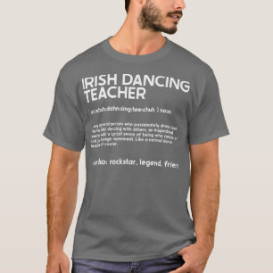 Irischer Tanz St Patricks Day Reel Mädchen Irische T-Shirt