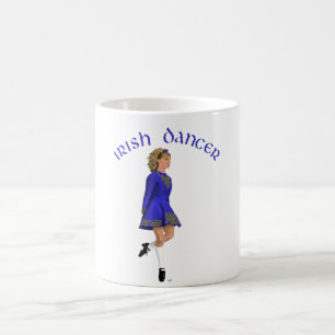 Irischer Tänzer Blond in Blau Kaffeetasse
