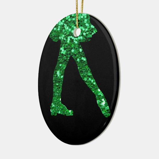 Irischer Tänzer doppelseitig Keramik Ornament (Links)