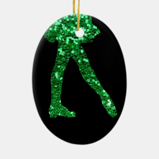 Irischer Tänzer doppelseitig Keramik Ornament (Hinten)