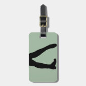 Irischer Tänzer Gepäckanhänger (Vorderseite vertikal)