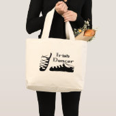 Irischer Tänzer Ghillies Jumbo Stoffbeutel (Vorderseite (Produkt))