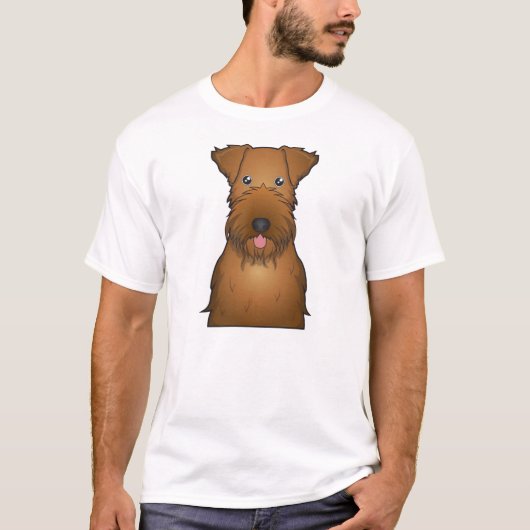 Irischer Terrier-Cartoon T-Shirt (Vorderseite)