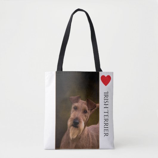 Irischer Terrier-Liebhaber-Taschen-Tasche Tasche (Vorderseite)