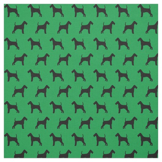 Irischer Terrier-Silhouette Stoff (Muster)