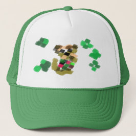 Irischer Terrier St. Patrick's Day Spaß Truckerkappe