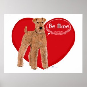 Irischer Terrier Valentine Poster