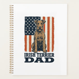 Irischer Terrier Vater Patriotisch Vintage Planer