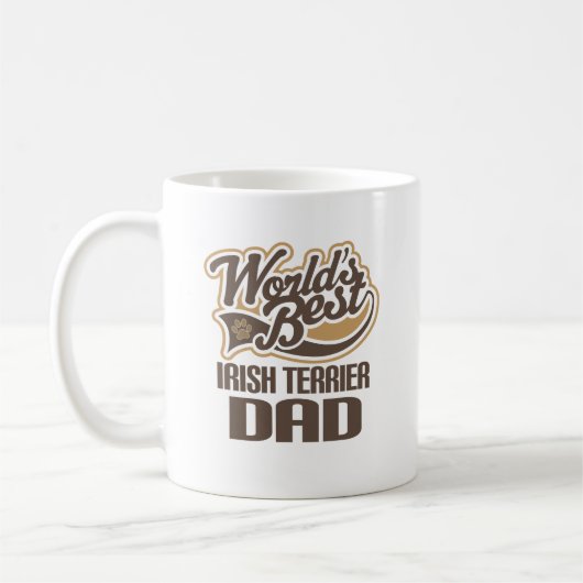 Irischer Terrier-Vater (Welten am besten) Kaffeetasse (Links)