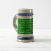 Irischer Toast Bierglas (Vorderseite Links)
