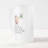 Irischer Toast Mattglas Bierglas (Vorderseite Links)