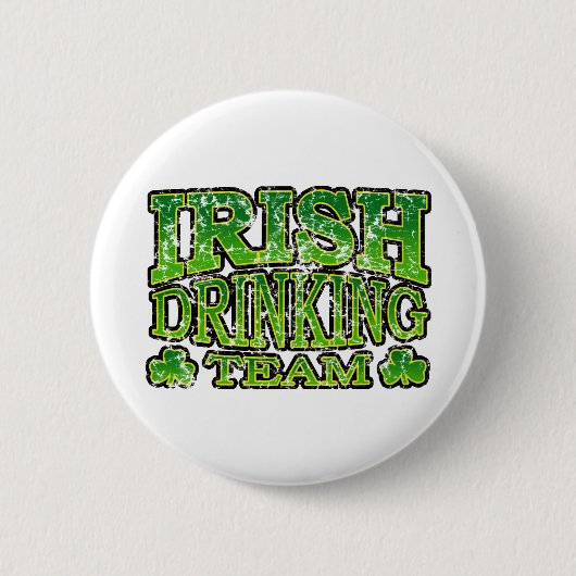 Irischer trinkender Team beunruhigter Knopf Button (Vorderseite)