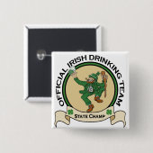 Irischer trinkender Teamknopf Button (Vorne & Hinten)