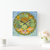 Irischer Troll Quadratische Wanduhr (Zuhause)