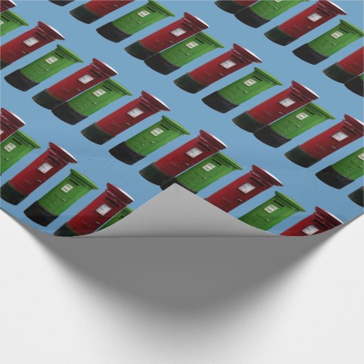 Irischer u. britischer Posten Geschenkpapier (Ecke)