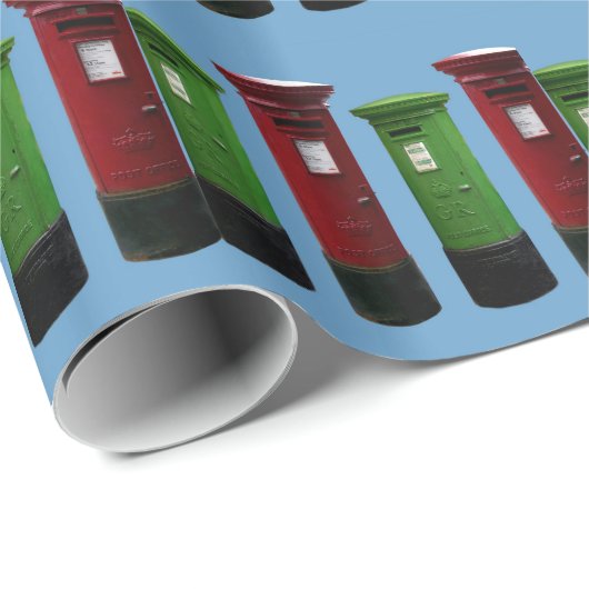 Irischer u. britischer Posten Geschenkpapier (Rolleneckpunkt)