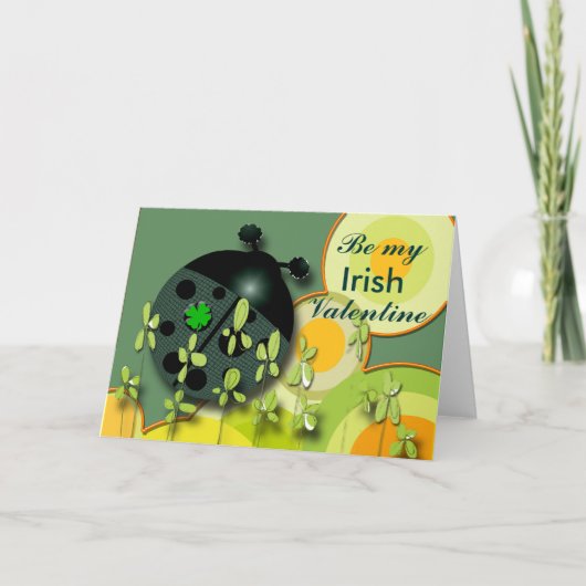 Irischer Valentinsgruß Feiertagskarte (Vorderseite)