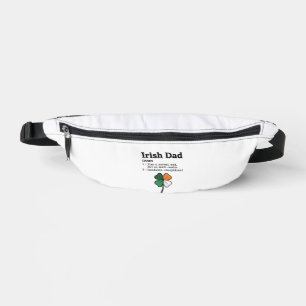 Irischer Vater Lustige Definition Kleeblatt Vintag Bauchtasche