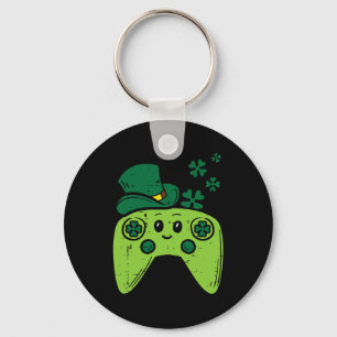 Irischer Videospiel-Controller St. Patrick Tag Gam Schlüsselanhänger