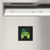 Irischer Videospiel-Controller St. Patrick's Day G Magnet (In Situ (Geschirrspüler))