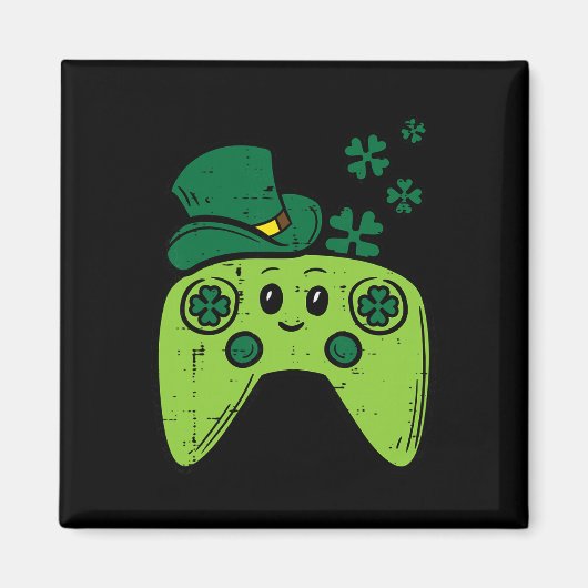 Irischer Videospiel-Controller St. Patrick's Day G Magnet (Vorne)