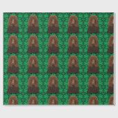 Irischer Wasserspaniel Geschenkpapier (Flach)
