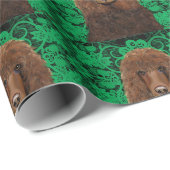 Irischer Wasserspaniel Geschenkpapier (Rolleneckpunkt)