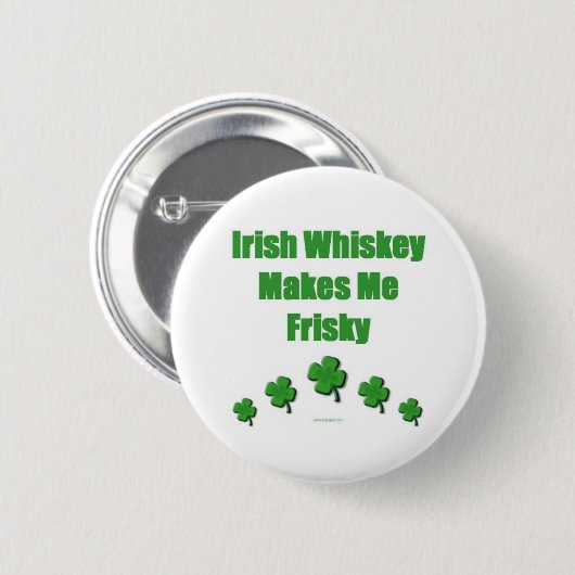 Irischer Whisky-Knopf Button (Vorne & Hinten)