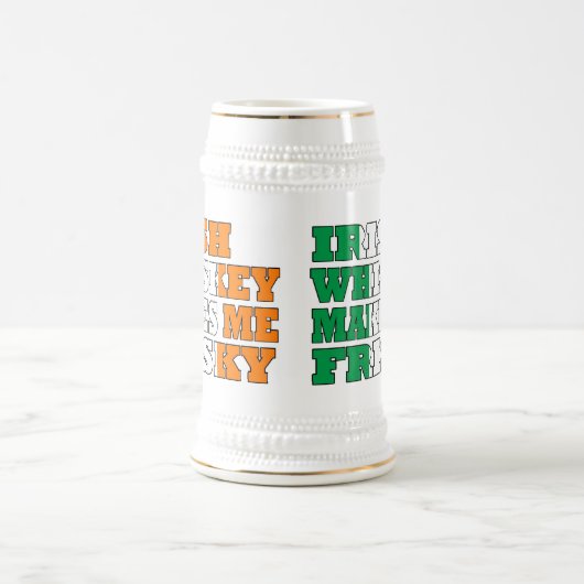 Irischer Whisky macht mich frisch Bierglas (Mittel)