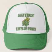 Irischer Whisky macht mich Frisky Truckerkappe (Vorderseite)