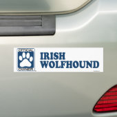 Irischer Wolfhound-Blau Autoaufkleber (Auf Auto)