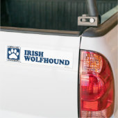 Irischer Wolfhound-Blau Autoaufkleber (Auf Lkw)