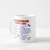 IRISCHER WOLFHOUND Eigentums-Gesetze 2 Kaffeetasse (Vorderseite Links)