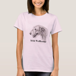 Irischer Wolfhound-Hundekunst-T - Shirt