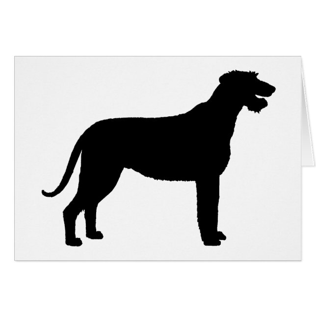 Irischer Wolfhound (im Schwarzen) (Vorderseite (Horizontal))