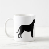 Irischer Wolfhound (im Schwarzen) Kaffeetasse (Links)