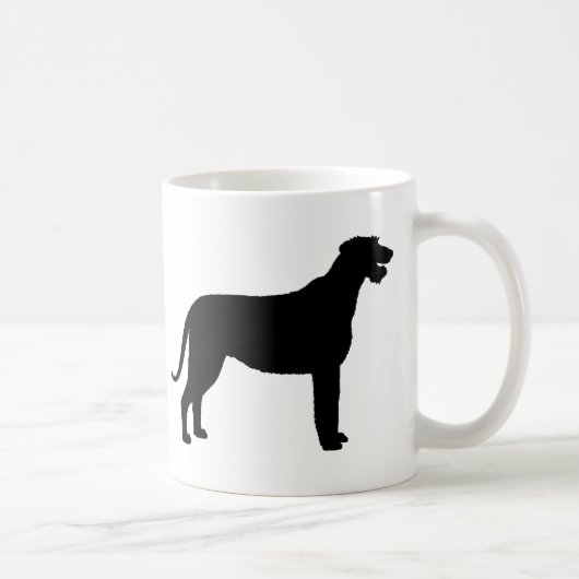 Irischer Wolfhound (im Schwarzen) Kaffeetasse (Rechts)