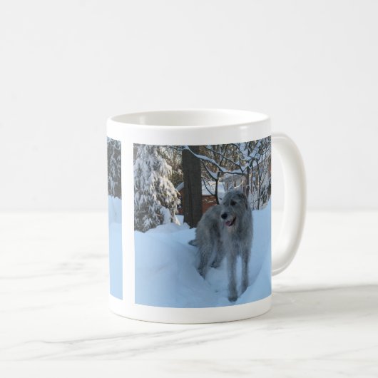 Irischer Wolfhound Kaffeetasse (VorderseiteRechts)