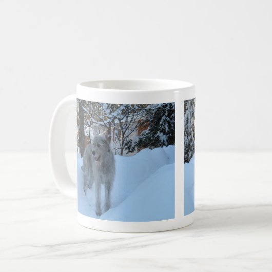 Irischer Wolfhound Kaffeetasse (Vorderseite Links)